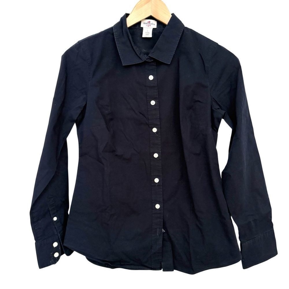 J. Crew Women's Black Button-Down Shirt